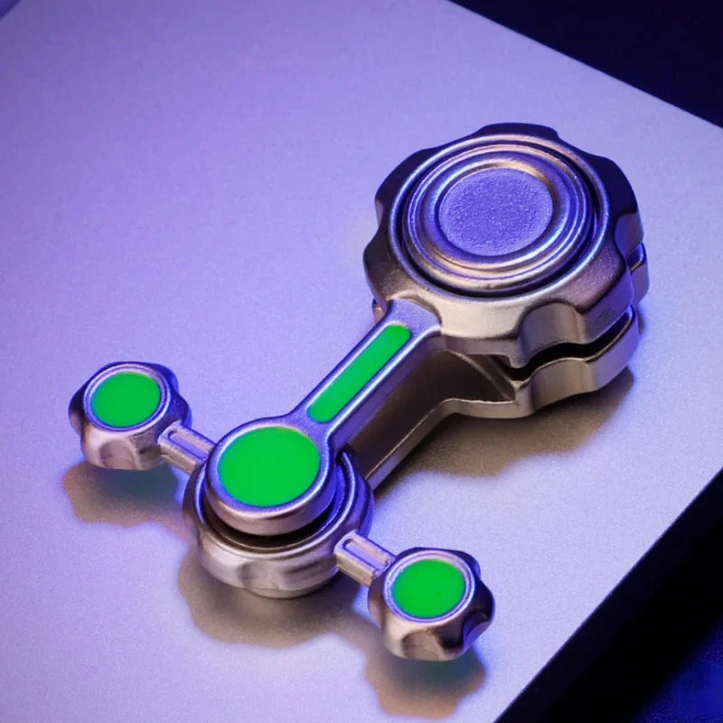 Chaos Double Pendulum Metal Fidget Spinner Luminous Cool Hand Gyroscope Stress Relief Fingertip Toy Kids Gift Stranger Things