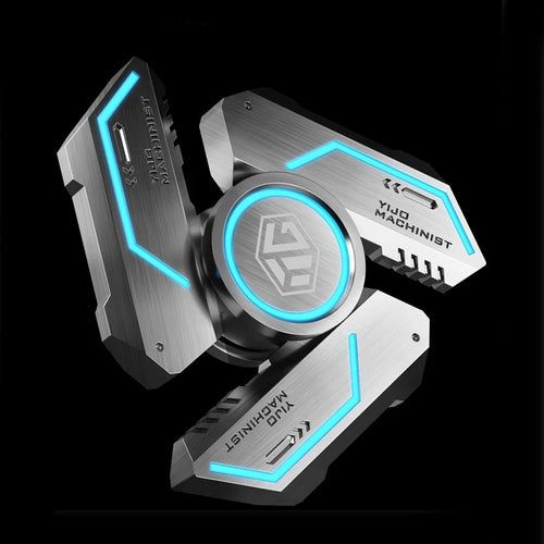 Brand Light Up Hand Spinner Finger Gyro EDC Luminous Metal Silent Bearing Fidget Toys Gift for Adults Children BROKEN EDGE