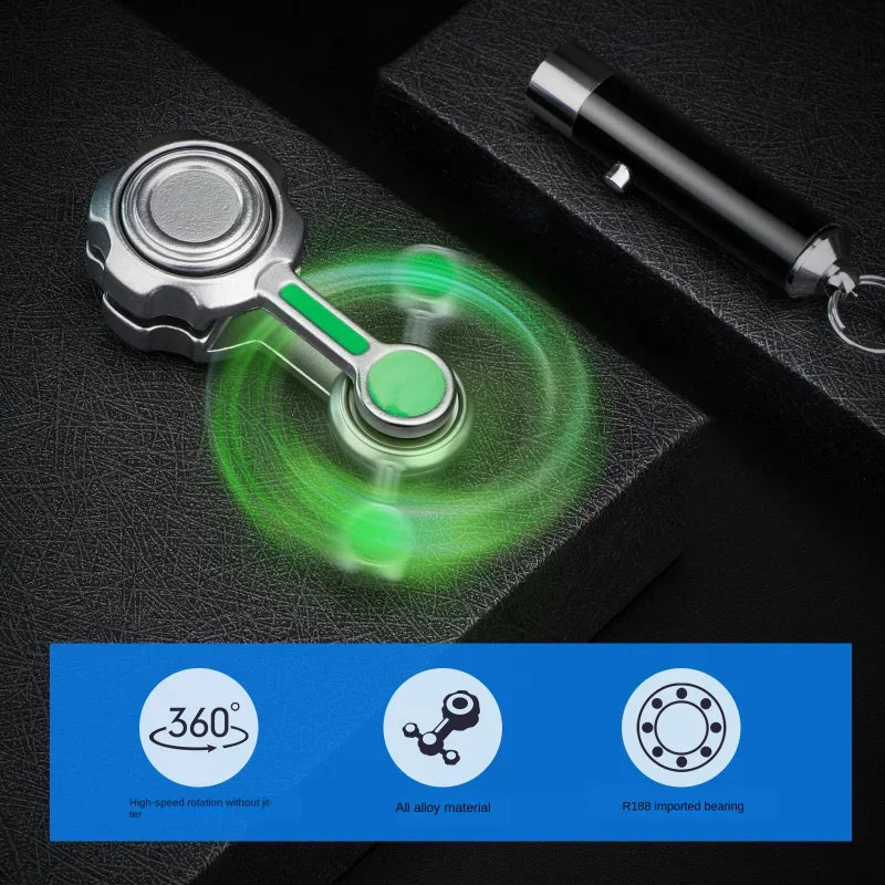 Chaos Double Pendulum Metal Fidget Spinner Luminous Cool Hand Gyroscope Stress Relief Fingertip Toy Kids Gift Stranger Things